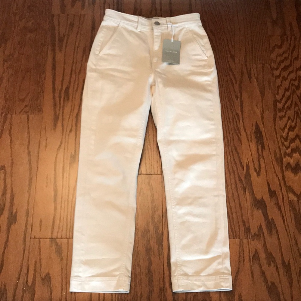NWT Everlane Slim Leg Crop Pant in Sandstone